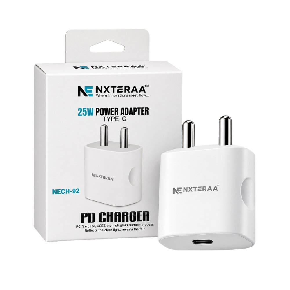 NXTERRAA NECH-92 25W Type-C PD Fast Charger Power Adapter – White