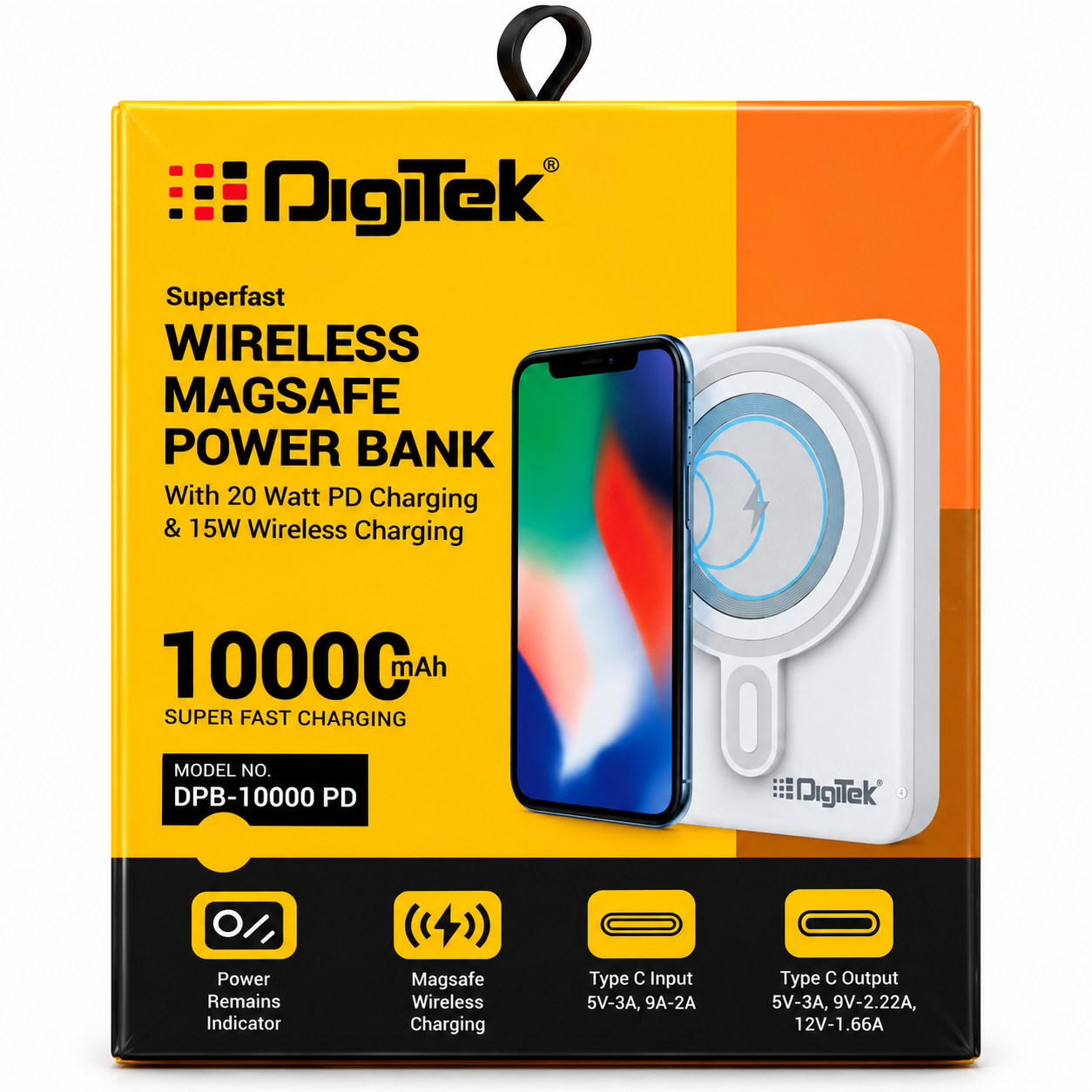 Snap. Charge. Go. – Digitek 10000mAh MagSafe Power Bank with 20W Fast Charging & 15W Wireless Power