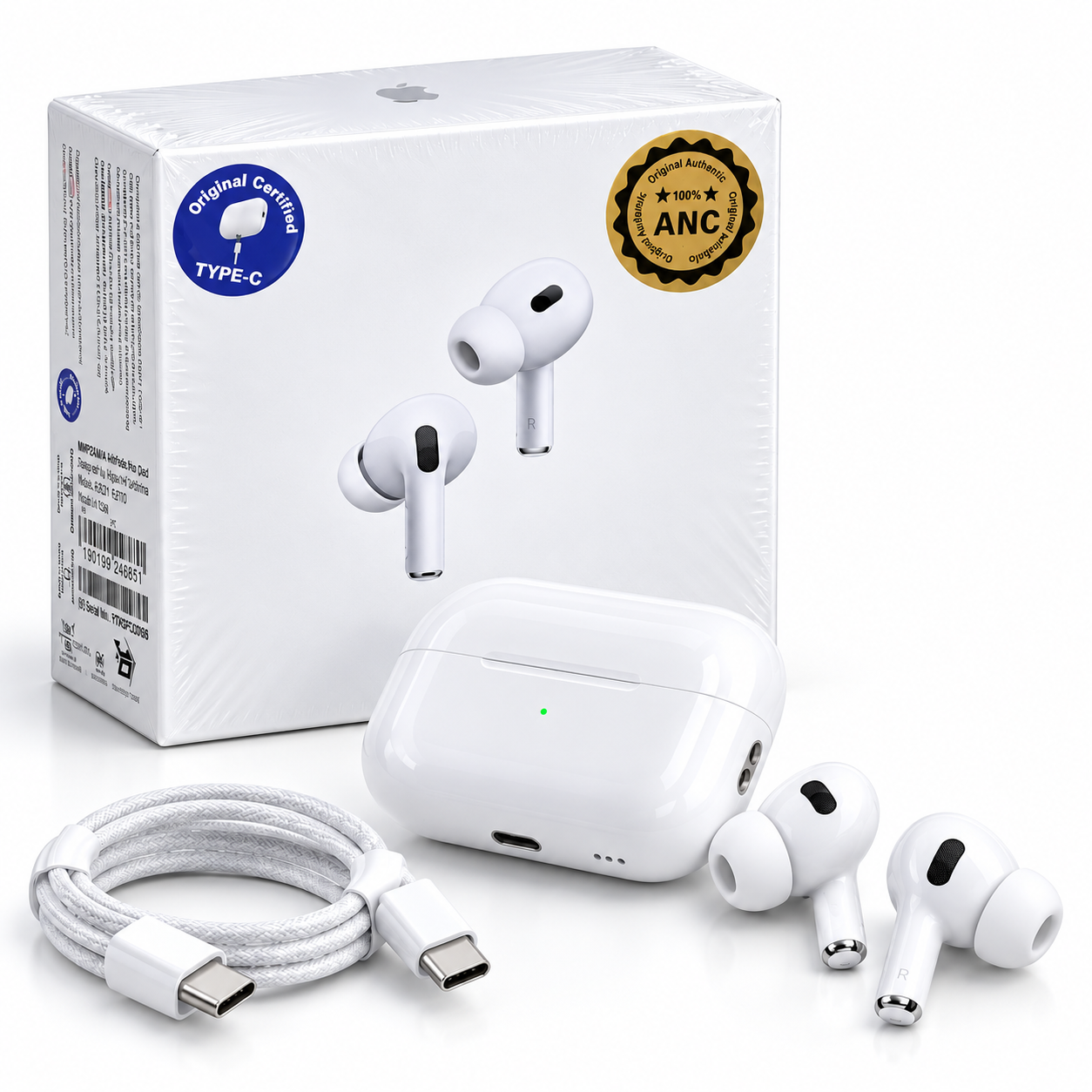 AirPods Pro 2nd Generation (USB-C) – ANC, MagSafe Charging Case, White